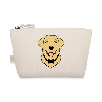 Golden Retriever Dog T-shirt Dog Head Gift - Organic Pouch - nature - Front