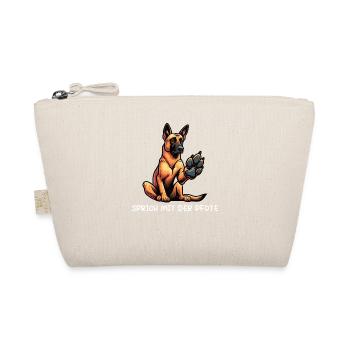 Sprich mit der Pfote Malinois Schäferhund Hütehund - Bio-Täschchen - Natur - Vorne