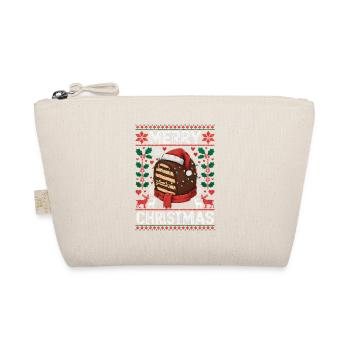 Cold Dog Christmas Funny Ugly Christmas - Organic Pouch - nature - Front