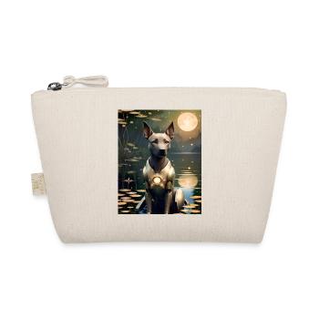 GBC Galaxy Wachhund _ Nachtroboterhund im Licht - Bio-Täschchen - Natur - Vorne