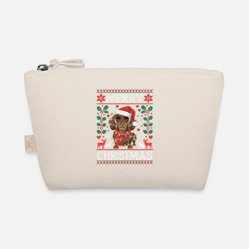 Lustiger Dackel Weihnachten Teckel Geschenk Bio-Täschchen