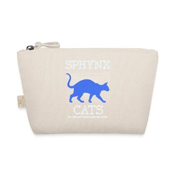 Hairless Sphynx Cat Funny  - Organic Pouch - nature - Front