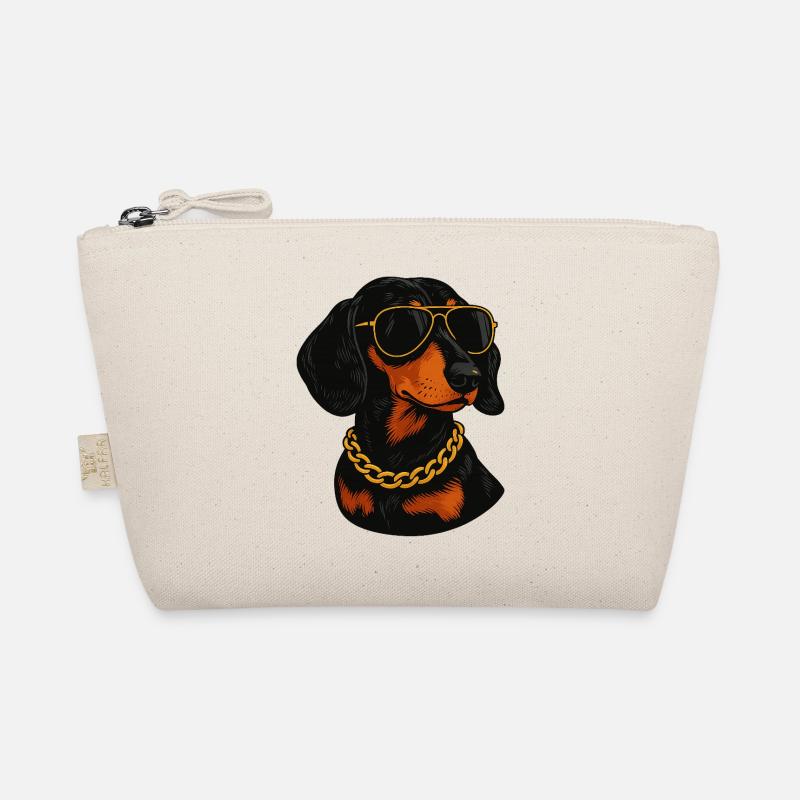 Teckel en lunettes de soleil blings Trousse biologique