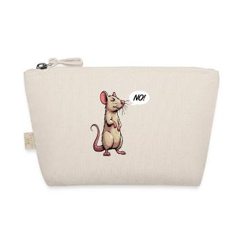 No Ratte Ratten Rattenbesitzer Rattenliebhaber - Bio-Täschchen - Natur - Vorne