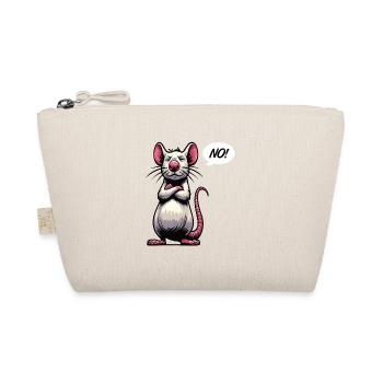 No Ratte Ratten Rattenbesitzer Rattenliebhaber - Bio-Täschchen - Natur - Vorne