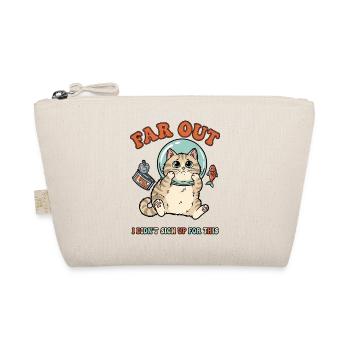 Cat Cute Cartoon Aquarium Astronaut White Outdoor - Organic Pouch - nature - Front