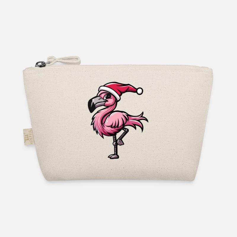 Flamingo Weihnachten Bio-Täschchen