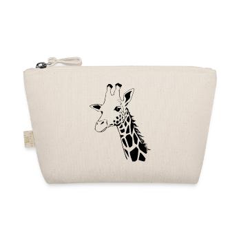 Giraffe Geschenk Weihnachten  - Bio-Täschchen - Natur - Vorne