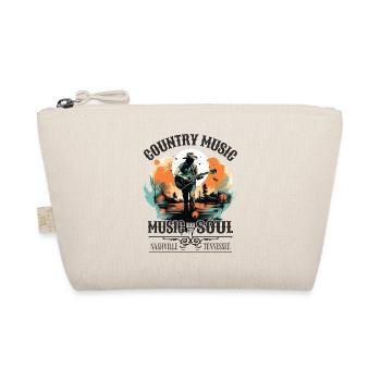 Country Music Guitar Guitarist Singer Vintage - Organic Pouch - nature - Front