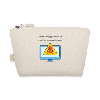 Avertissement sur l’humour sur l’écran bleu sur le crâne - Trousse biologique - nature - Devant