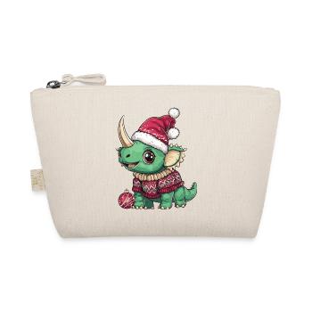 Dinosaure tricératops de Noël - Trousse biologique - nature - Devant