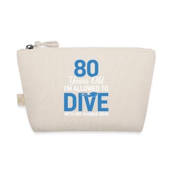 80 Years Old Dive With Big Sharks - Organic Pouch - nature - Front