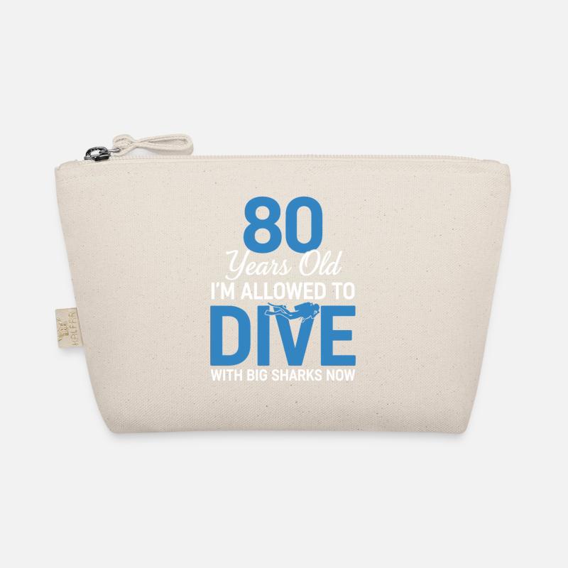 80 Years Old Dive With Big Sharks Organic Pouch