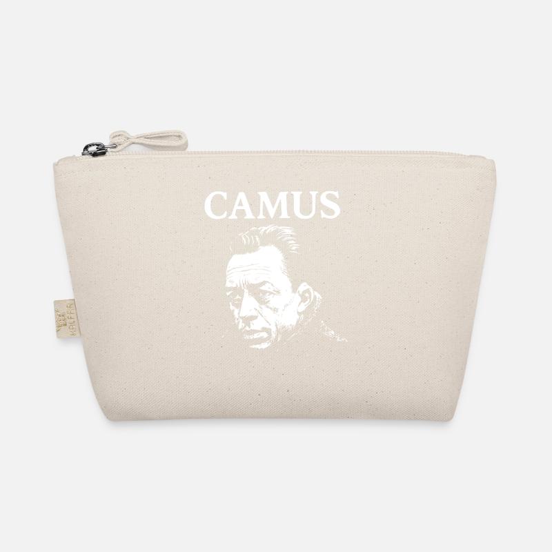Albert Camus existenzielles Noir-Porträt Bio-Täschchen