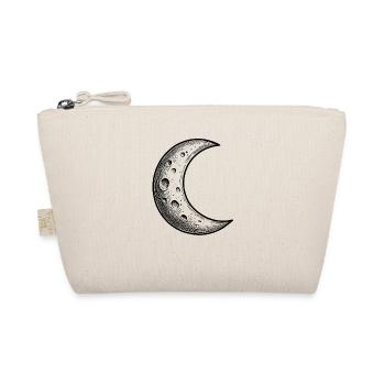 Moon wreath with teardrop pattern - Organic Pouch - nature - Front