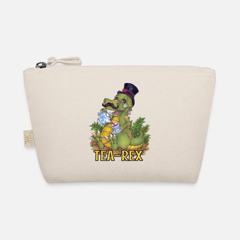 Witziger Tee Rex Wortwitz Hand gezeichnet Dino Bio-Täschchen