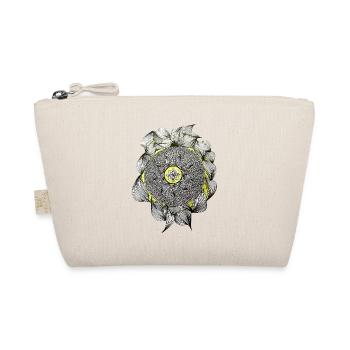 Mandala Flower Magic Yellow Accent - Organic Pouch - nature - Front