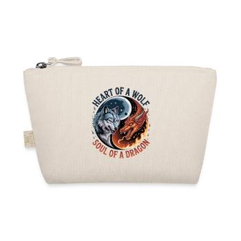 Heart of the Wolf, Soul of the Dragon - Organic Pouch - nature - Front