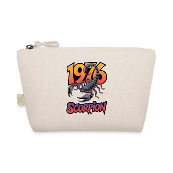 1976 Scorpion Retro Logo - Organic Pouch - nature - Front