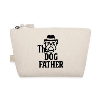 The Dog Father Bulldog Mascot Hat Design - Organic Pouch - nature - Front