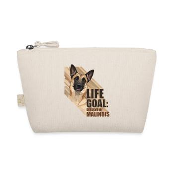 Belgian Malinois Dog Lover Design - Organic Pouch - nature - Front