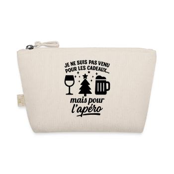 Je Suis Là Pour L’Apéro Noël Humour - Trousse biologique - nature - Devant