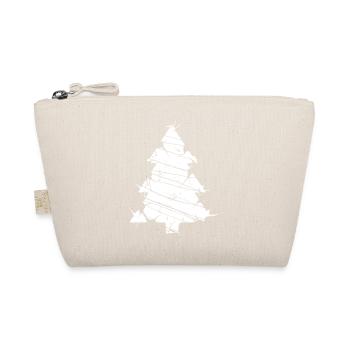 Christmas Tree Mosaic Sliver Art Vector - Organic Pouch - nature - Front