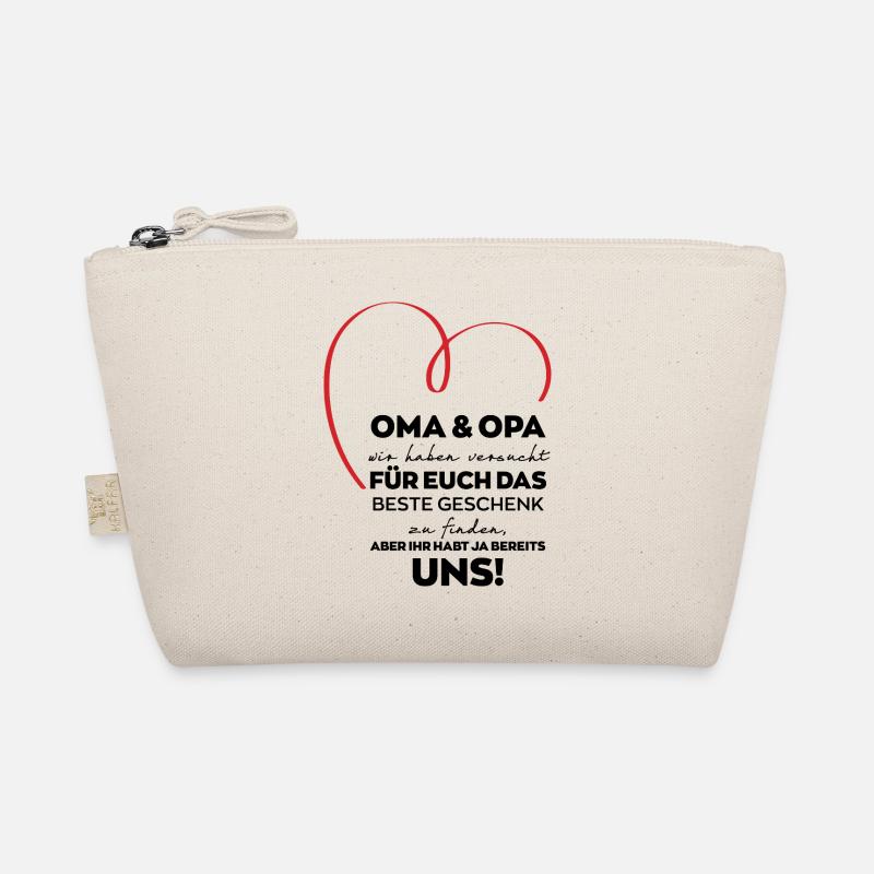 Oma Opa Großeltern lustiges Geschenk - Bio-Täschchen - Natur