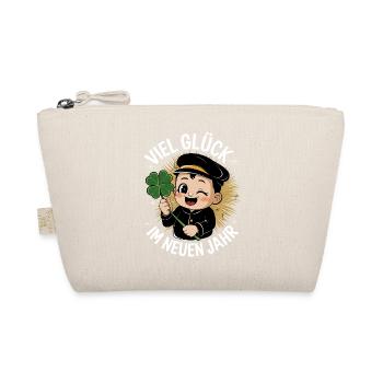 Lucky New Year Chimney Sweep Shamrock New Year's Eve - Organic Pouch - nature - Front