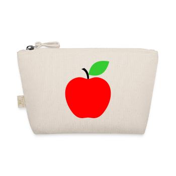 Red Apple Minimalist Icon - Organic Pouch - nature - Front