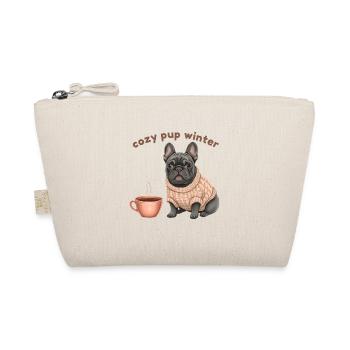 Cozy Pup Winter – Bouledogue français Hygge Design - Trousse biologique - nature - Devant
