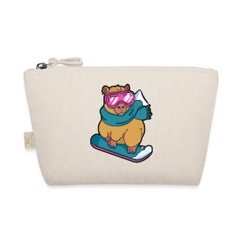 Cool Capybara Snowboard Winter Sport - Trousse biologique - nature - Devant