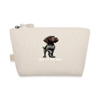 Talk to the Paw German Wirehaired Wire Holder - Organic Pouch - nature - Front