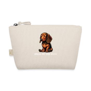 Talk to the paw dachshund dachshund owner dachshund - Organic Pouch - nature - Front