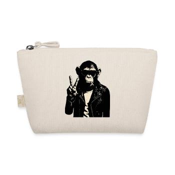 Cuir du signe de paix des Chimpanzés Rebelles - Trousse biologique - nature - Devant