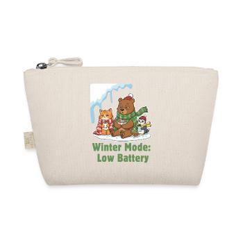 Wintermodus: Müde, Eingepackt & Hungrig - Bio-Täschchen - Natur - Vorne