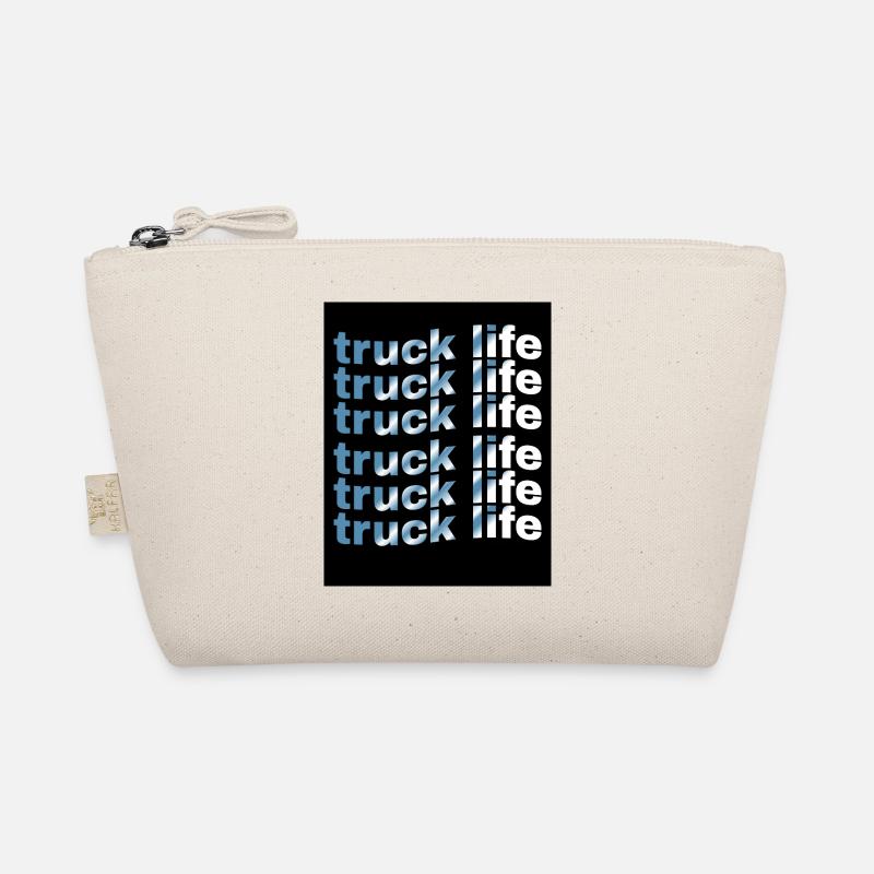 Truck Life Grid Gradient - Organic Pouch - nature
