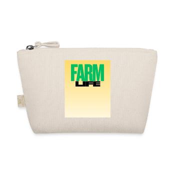 Farm Life Bold Typography - Organic Pouch - nature - Front