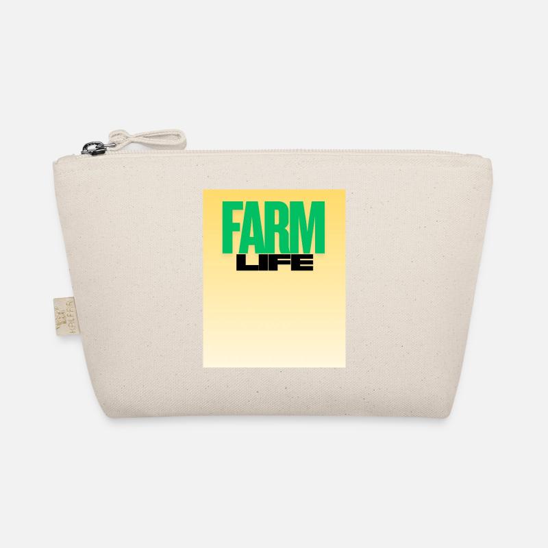 Farm Life Fette Typografie - Bio-Täschchen - Natur