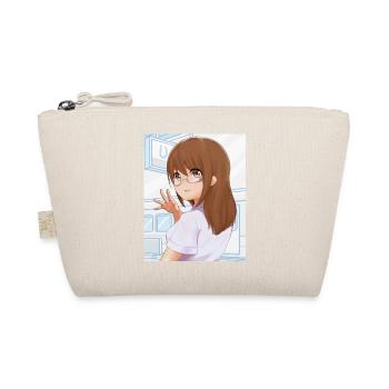 Girl with glasses for anime fans - Organic Pouch - nature - Front