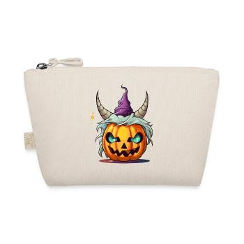 Citrouille d’Halloween avec des cornes - Trousse biologique - nature - Devant