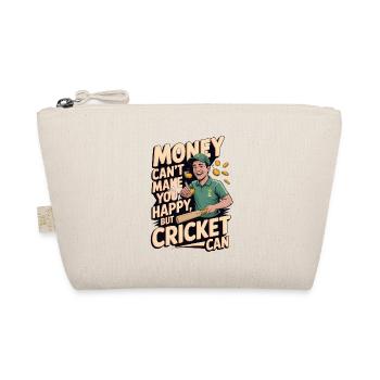 Funny Cricket Saying Vintage Cricket Game - Organic Pouch - nature - Front