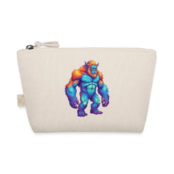 Colorful Bigfoot Rainbow Pop Art Watercolor - Organic Pouch - nature - Front