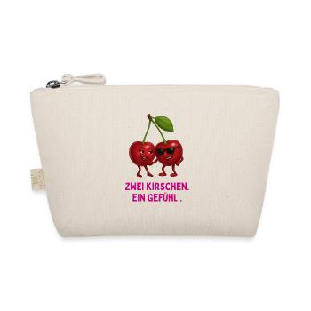 Two cherries, one feeling - Organic Pouch - nature - Front