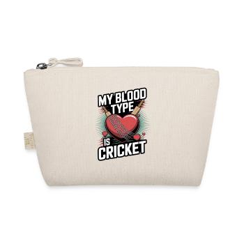 Funny Cricket Saying Vintage Cricket Game - Organic Pouch - nature - Front