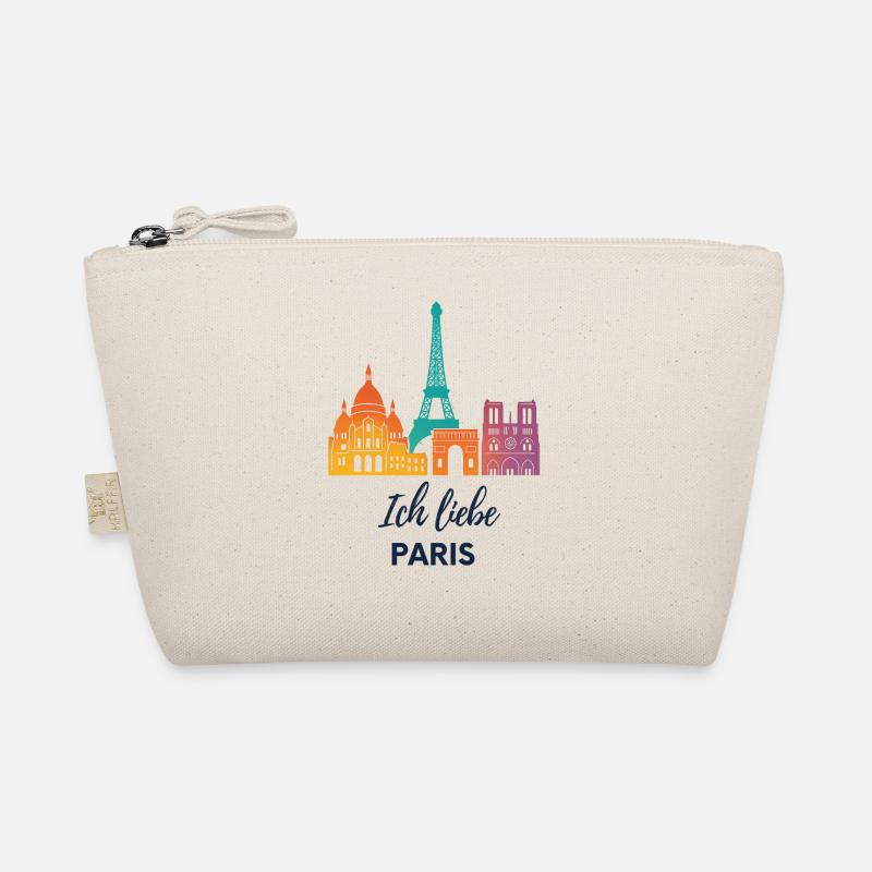 I love Paris – colorful skyline design Organic Pouch