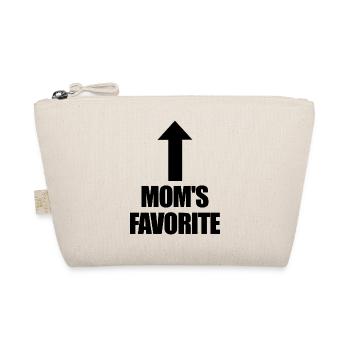 Favorite Child Mom's Darling I'm Mom's Favorite - Organic Pouch - nature - Front