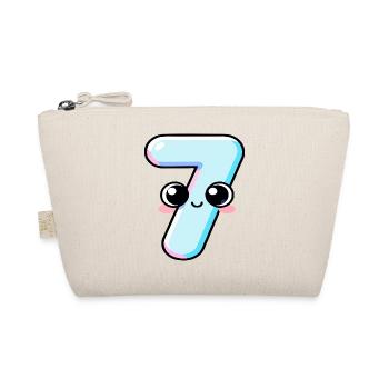 Number 7 Kawaii Cake - Organic Pouch - nature - Front