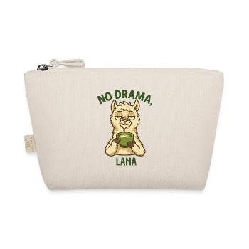 Kein Drama Lama mit Tee - Bio-Täschchen - Natur - Vorne