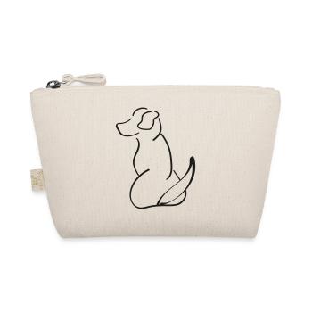 Contour chien-chien contour Silhouette minimale - Trousse biologique - nature - Devant